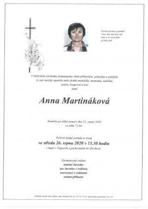 paní Anna Martináková, 72 let